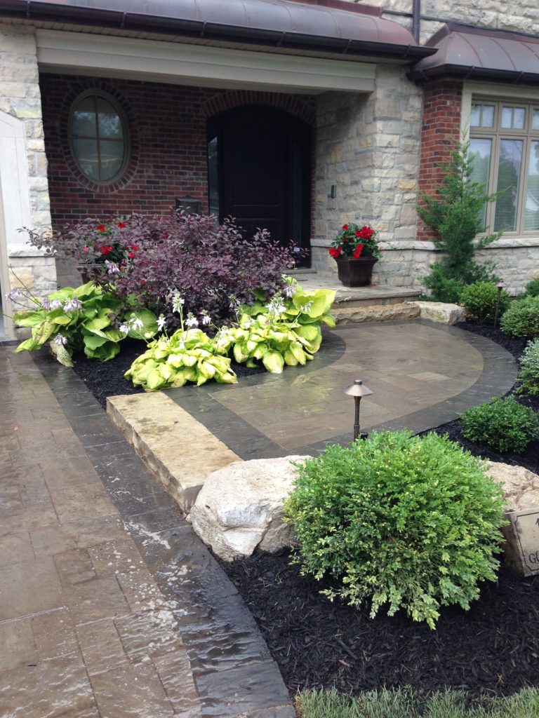 Interlocking Driveway, Interlocking Steps, Natural Stone, Shrubs, Garden, Plants, Flower