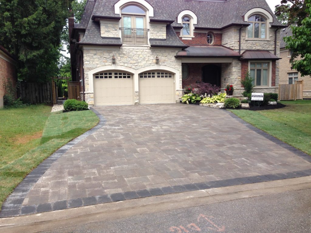 Interlocking Driveway, Interlocking Steps, Natural Stone, Shrubs, Garden, Plants, Flower