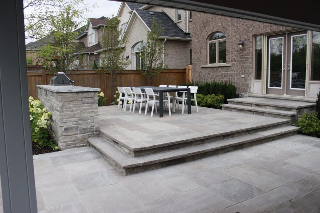 flagstone patio, outdoor kitchen, reasons to install a patio