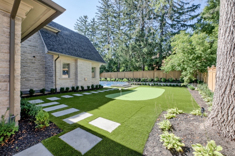 Putting Green, Artificial Turf, Walkway